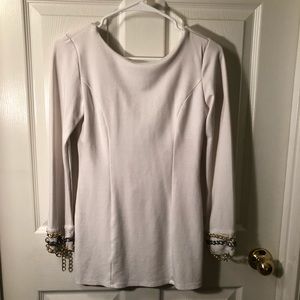 White cocktail dress